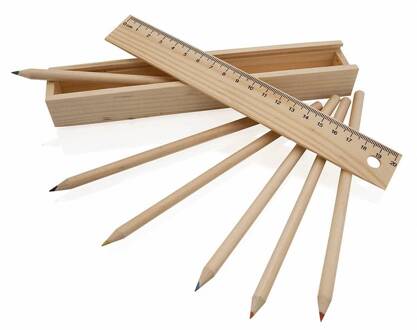 Kleurpotloden met Liniaal