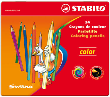 Kleurpotloden STABILO Color 979 blik a 24 kleuren