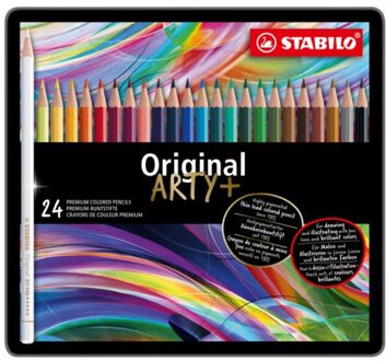 Kleurpotloden STABILO Original blik a 24 kleuren