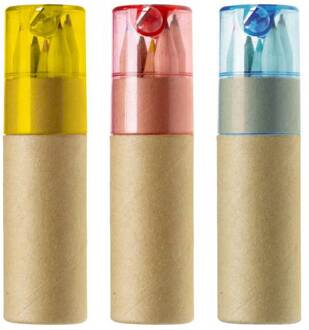 Kleurpotloodjes 6 stuks in een koker