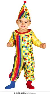 Kleurrijk clown kostuum voor baby's - 80/86 (6-12 maanden) - Kinderkostuums