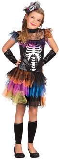 Kleurrijk skelet tutu kostuum voor meisjes - Kinderkostuums - 104-116