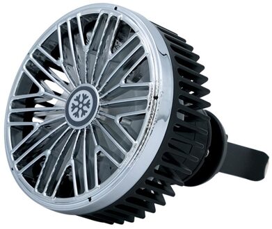 Kleurrijke Auto Usb Ventilator 360 Graden Draaibare Led Verlichting Usb Power Car Auto Krachtige Cooling Fan Lucht Voor Auto Air vent Gemonteerd zwart