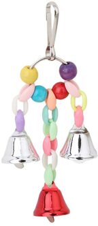 Kleurrijke Bells Papegaaien Speelgoed Vogel Accessoires Voor Huisdier Speelgoed Swing Stand Budgie Parkiet Kooi Afrikaanse Grey Vogel Speelgoed Parkiet 993410