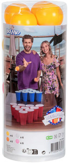 Kleurrijke Bier Pong Ballen Multikleur - Print