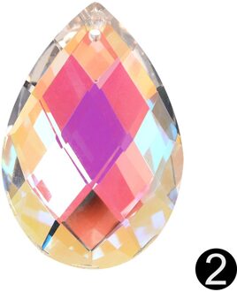 Kleurrijke Crystal Hanger Ab-Kleur Kristallen Prisma Diy Kroonluchter Onderdelen Tuin Decor Opknoping Voor Windows Decoratie 2