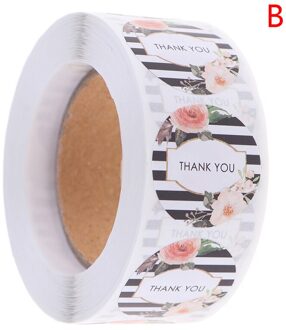 Kleurrijke Dank U Foto 'S Stickers Seal Labels Met Bloem Ronde Enveloppen Seal Stickers Kantoor School Accessoires