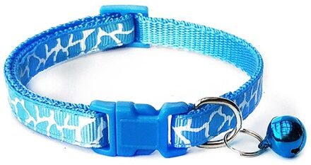 Kleurrijke Dierbenodigdheden Kat Kraag Met Bell Verstelbare Gesp Kraag Kat Dierbenodigdheden Kat Accessoires Kraag Kleine Hond Chihuahua blauw