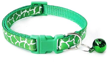 Kleurrijke Dierbenodigdheden Kat Kraag Met Bell Verstelbare Gesp Kraag Kat Dierbenodigdheden Kat Accessoires Kraag Kleine Hond Chihuahua groen