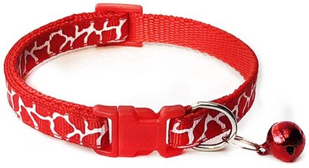 Kleurrijke Dierbenodigdheden Kat Kraag Met Bell Verstelbare Gesp Kraag Kat Dierbenodigdheden Kat Accessoires Kraag Kleine Hond Chihuahua rood