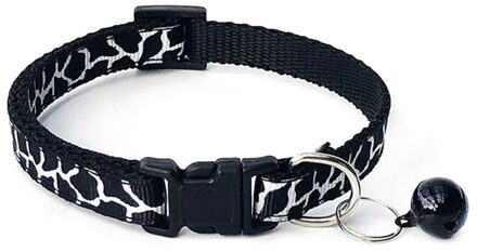 Kleurrijke Dierbenodigdheden Kat Kraag Met Bell Verstelbare Gesp Kraag Kat Dierbenodigdheden Kat Accessoires Kraag Kleine Hond Chihuahua zwart