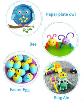 Kleurrijke Diy Creatieve Decoratie Diverse Kleuren Thuis 100 Pcs 40 Pcs 8 Mm + 30 Pcs 12 Mm + 30pcs 15 Mm Diy Ogen Kinderen