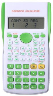 Kleurrijke Draagbare Multifunctionele Wetenschappelijke Rekenmachine 12 Digit Functie Kantoorbenodigdheden Aaa Batterij Student Accounting Office groen
