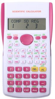 Kleurrijke Draagbare Multifunctionele Wetenschappelijke Rekenmachine 12 Digit Functie Kantoorbenodigdheden Aaa Batterij Student Accounting Office Rood