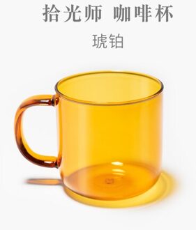 Kleurrijke Eenvoudige Nordic Draagbare Glas Japanse Whisky Glas Thee Beker Champagne Mason Jar Drinken Kubek Doen Kawy Leven Thuis BJ50BL geel