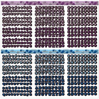 Kleurrijke Engels Alfabet Nummer Stickers Diy Scrapbook Basis Collage Mobiele Dagboek Gelukkig Plan Sealing Decoratie Sticker C 6sheets 1zak