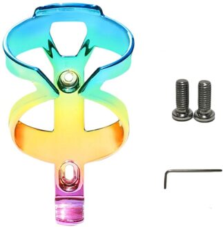 Kleurrijke Fiets Waterfles Houder Hoge Sterkte Regenboog Mtb Racefiets Bidonhouder Fietsen Accessoires Blauw