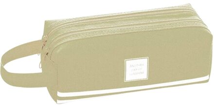 Kleurrijke Grote Capaciteit Potlood Gevallen Zakken Creatieve Korea Stof Pen Box Pouch Case School Office Stationair groen