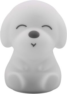 Kleurrijke Hond Led Nachtlampje Dier Licht Usb Oplaadbare Silicone Soft Cartoon Druk Licht Kinderen Night Lamp Slaapkamer Licht