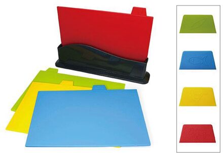 Kleurrijke Keuken Snijplank Set Van 4 Gekleurde Matten Home Kitchen Bar Restaurant