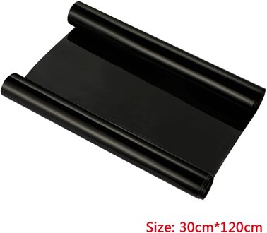 Kleurrijke Koplamp Achterlicht Auto Tint Film Overlay Sticker Cover 30*60/120Cm Ew donker zwart