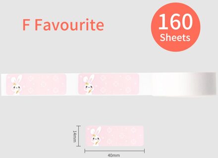 Kleurrijke Label Papier Zelfklevend Thermisch Papier Roll 14*40Mm 160Sheets/Roll Compatibel Met Phomemo d30 Thermische Printer stijl 1