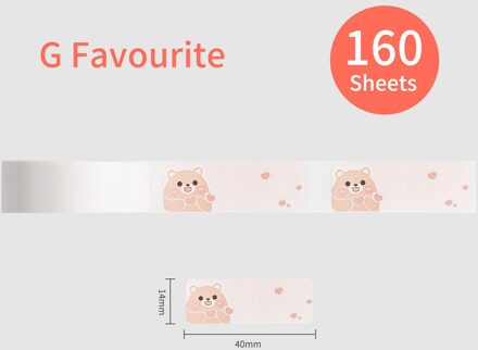 Kleurrijke Label Papier Zelfklevend Thermisch Papier Roll 14*40Mm 160Sheets/Roll Compatibel Met Phomemo d30 Thermische Printer stijl 2