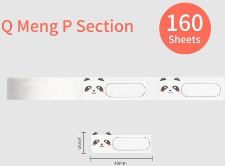 Kleurrijke Label Papier Zelfklevend Thermisch Papier Roll 14*40Mm 160Sheets/Roll Compatibel Met Phomemo d30 Thermische Printer stijl 5