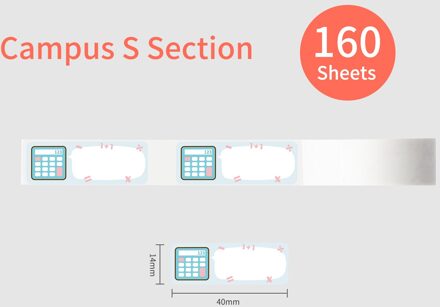 Kleurrijke Label Papier Zelfklevend Thermisch Papier Roll 14*40Mm 160Sheets/Roll Compatibel Met Phomemo d30 Thermische Printer stijl 8