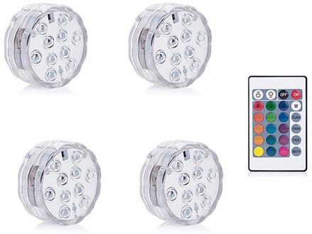 Kleurrijke Led Piscina Aquarium Aquarium Zwembad IP68 Cascata Outdoor Tuin Rgb Decoratie Acuario Vaas Zwembad Jacuzzi 4 lamp 1 controleur