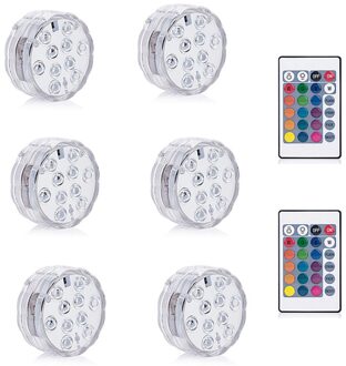 Kleurrijke Led Piscina Aquarium Aquarium Zwembad IP68 Cascata Outdoor Tuin Rgb Decoratie Acuario Vaas Zwembad Jacuzzi 6 lamp 2 controleur