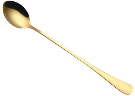 Kleurrijke Lepel Lange Steel Lepels Bestek Koffie Drinken Gereedschap Keuken Gadget Thuis Home goud