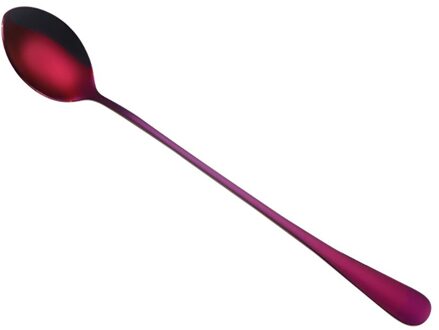 Kleurrijke Lepel Lange Steel Lepels Bestek Koffie Drinken Gereedschap Keuken Gadget Thuis Home paars