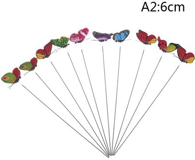 Kleurrijke Leuke Bos Butterfly Garden Yard Decoratie Plant Vlinder Stapel Indoor En Outdoor Decoratie 6CM