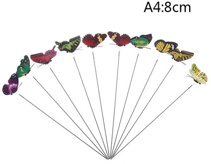 Kleurrijke Leuke Bos Butterfly Garden Yard Decoratie Plant Vlinder Stapel Indoor En Outdoor Decoratie 8CM