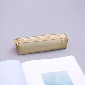 Kleurrijke Leuke Pluche Etui Briefpapier Pencilcase Kawaii Meisjes Schoolbenodigdheden Gereedschappen Opslag Houder Pouch goud