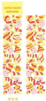 Kleurrijke lint beer stickers zelfklevende scrapbooking stickers decoratieve diy ambachtelijke stickers voor kunst ambachtelijke wenskaarten Bordeaux