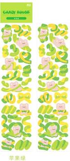 Kleurrijke lint beer stickers zelfklevende scrapbooking stickers decoratieve diy ambachtelijke stickers voor kunst ambachtelijke wenskaarten Rood