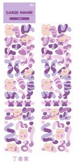 Kleurrijke lint beer stickers zelfklevende scrapbooking stickers decoratieve diy ambachtelijke stickers voor kunst ambachtelijke wenskaarten wit