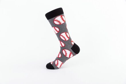 Kleurrijke mannen Basketbal Voetbal Tennis Sport Bal Patroon Happy Wedding Sokken Grappige Causale Katoen Crew Chaussettes Homme Y8345