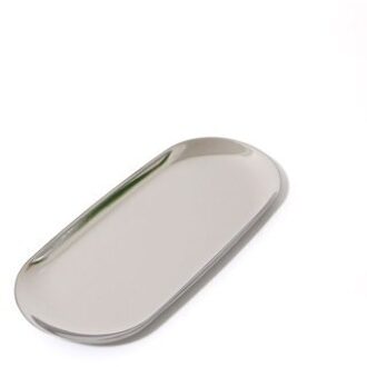 Kleurrijke Metalen Opbergvak Goud Ovale Gestippelde Fruitschaal Kleine Items Sieraden Display Lade Spiegel Opslag Lade Home Storage zilver groot