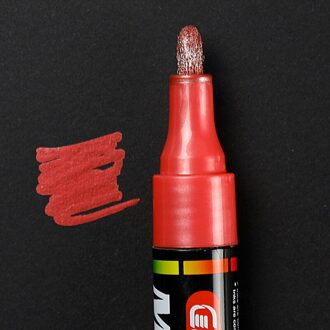 Kleurrijke Metalen Schilderij pen mark pen fotoalbum Scrapbook DIY 5 kleuren Schrijven Droge Keramische Glas Zwarte Kaart 13.8CM rood