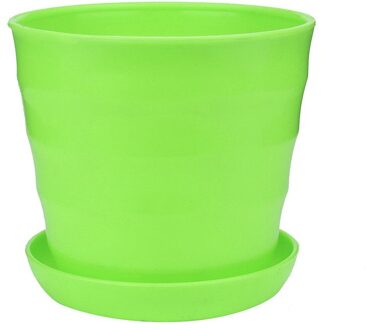 Kleurrijke Mini Plastic Bloempot Succulente Plant Bloempot Home Office Planter Macetas Para Plantas Tuin Bonsai Bloempot groen