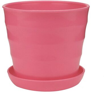 Kleurrijke Mini Plastic Bloempot Succulente Plant Bloempot Home Office Planter Macetas Para Plantas Tuin Bonsai Bloempot roze