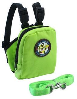 Kleurrijke Nylon Rugzak Voor Kat Hond Met Harnas Leiband Rugzak Voor Kleine Hond Multifunctionele Hond Rugzak Tas groen / groot