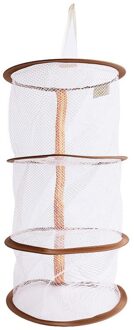 Kleurrijke Ondergoed Beha Wasserette Trui Opknoping Mand Winddicht Vouwen Multi-layer Droogrek Mesh Wasdroger Netto koffie