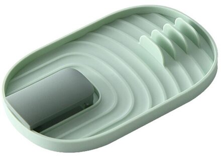 Kleurrijke Pot Deksel Rack Multifunctionele Thuis Keuken Spatel Planken Mat Gadgets Badkamer Keuken Organizer Accessoires groen