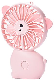 Kleurrijke Powered Cooling Usb Oplaadbare Low Noise Draagbare Multifunctionele Mini Ventilator Zomer Koel roze
