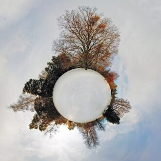 Kleurrijke Print Wandtapijt 360 Graden Steden En Landschappen Tapestry M611 150x130cm