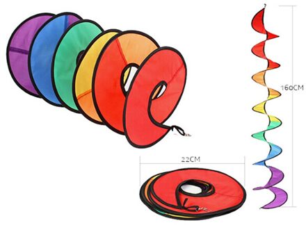 Kleurrijke Rainbow Spiral Windmolen Tent Wind Spinner Tuin Home Decoraties